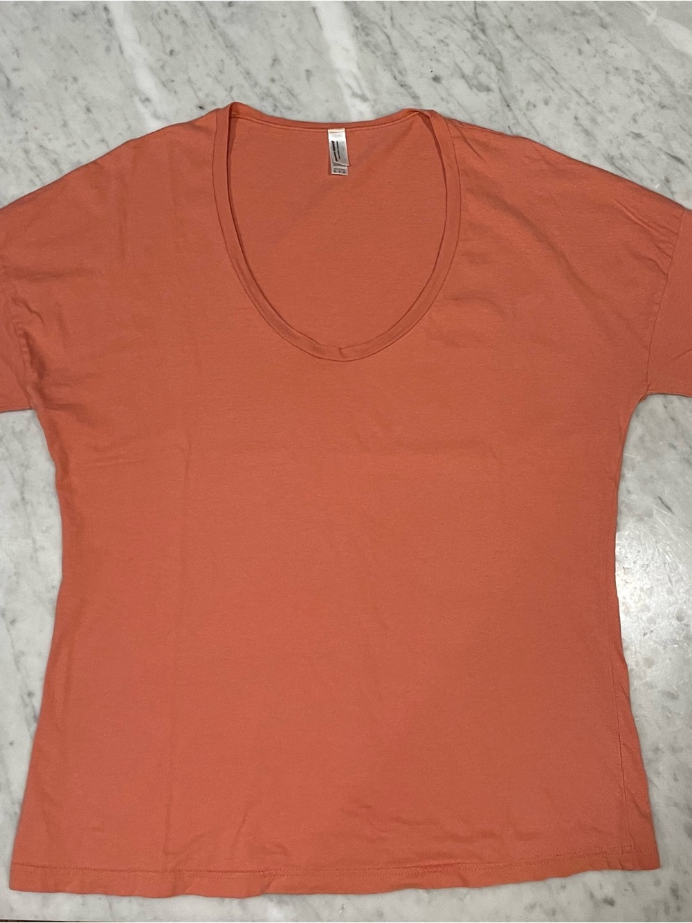 Iconic American Apparel Y2K slouchy coral top